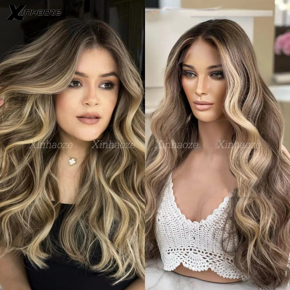 613 Blonde Body Wave Lace Front Wig - Vurgu Şeffaf 13 × 4 13