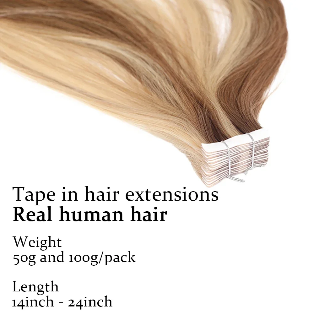 Invisible Tape In Extensions Real Hair - %100 Gerçek Remy Brezilya İnsan Saçı