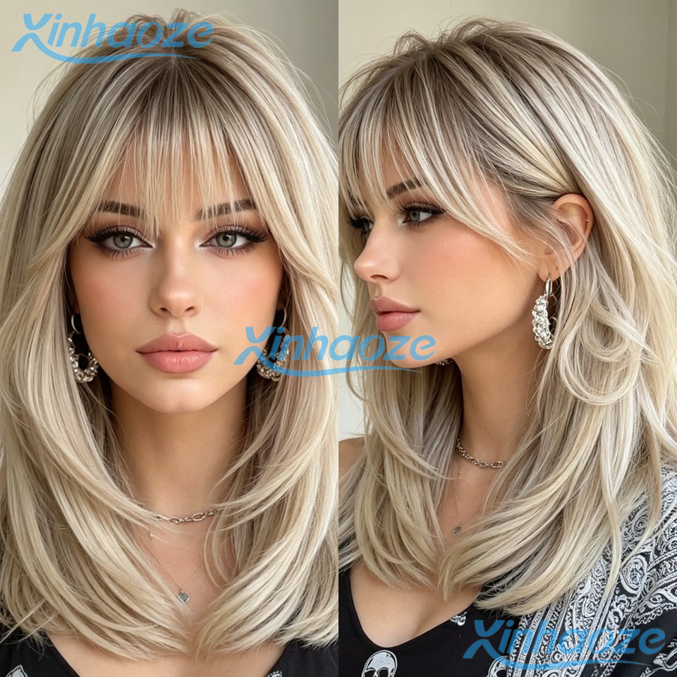 613 Blonde Body Wave Lace Front Wig - Perçemli, Önceden Yolunmuş, 13x4 Dantel Ön