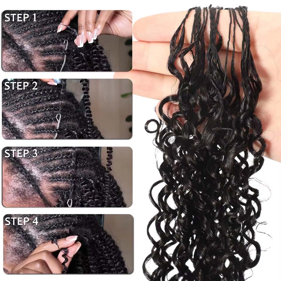 12A Burma Kıvırcık Tüy Kroşe İ - Water Wave Bulk Human Hair For Braiding incelemesi ve fiyatı