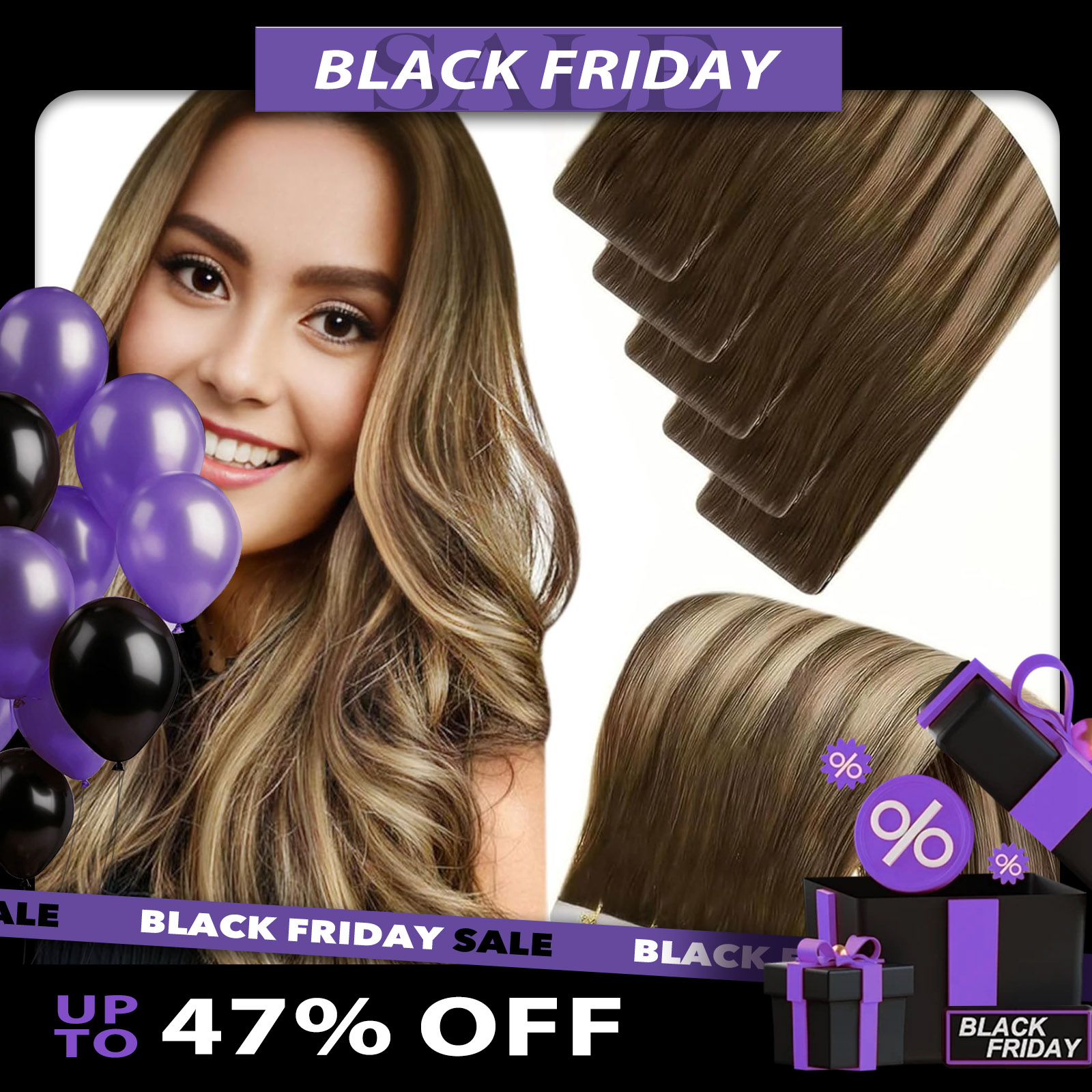 LaaVoo Görünmez Enjeksiyon Ban - Invisible Tape In Extensions Real Hair incelemesi ve fiyatı