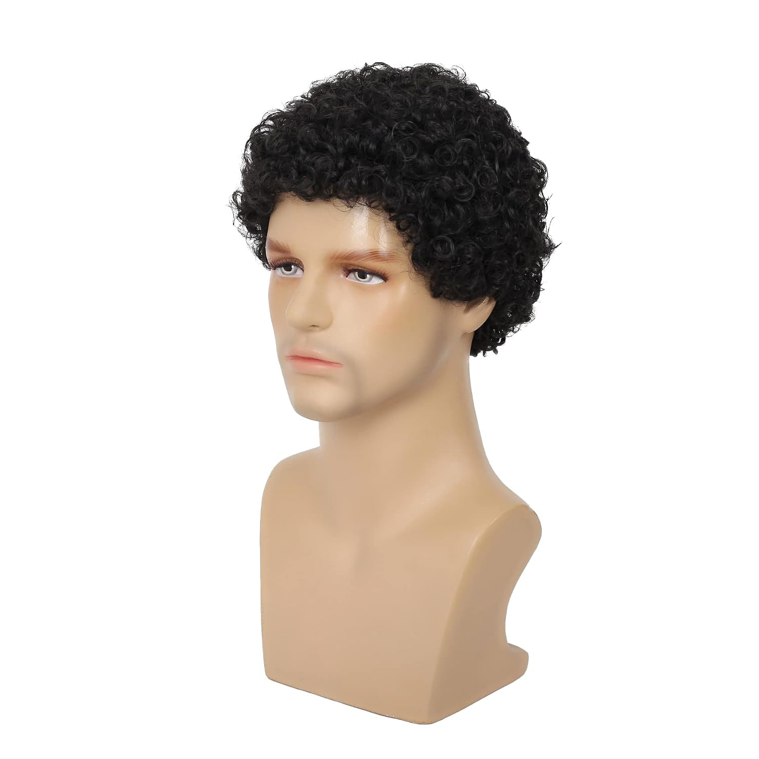 Erkekler için Kısa Afro Kıvırc - Synthetic Wigs incelemesi ve fiyatı