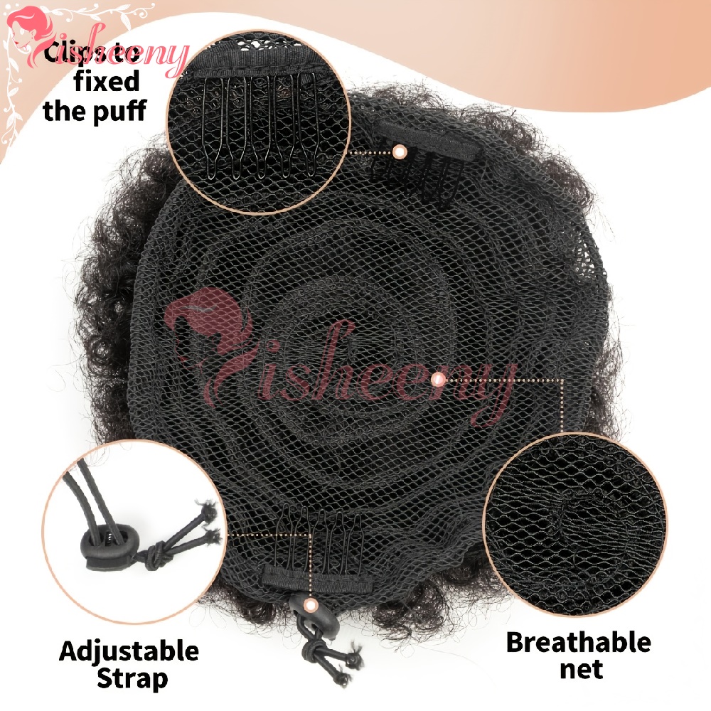 Isheeny Kıvırcık Afro Topuz Ba - Drawstring Afro Curly Puff Ponytail incelemesi ve fiyatı