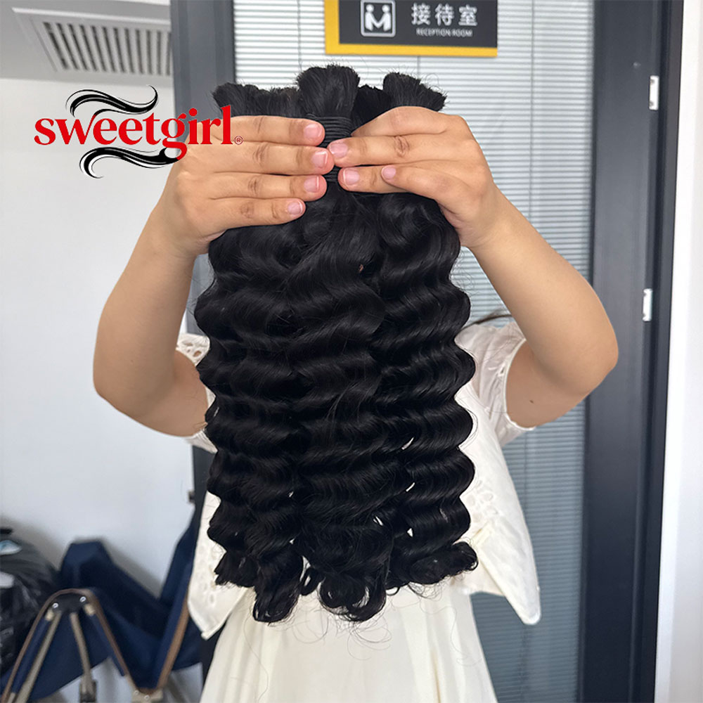 Su Dalgası İnsan Saç Demetleri - Water Wave Bulk Human Hair For Braiding incelemesi ve fiyatı